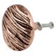 Round Bark Shape Antique Copper Aluminium Dresser Knob
